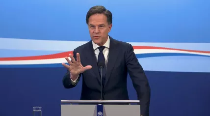Mark Rutte during his regular weekly press conference on 10 March 2023