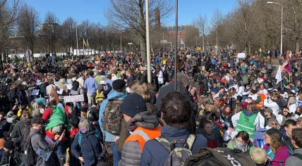 Extinction Rebellion protesters in The Hague, March 2023