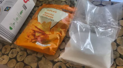 One bag of white powder found in the package