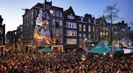 King's Night in the Jordaan in Amsterdam, 26 April 2023