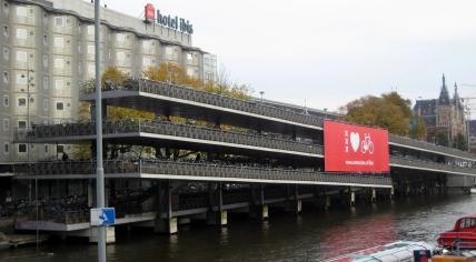 The four-storey fietsflat in Amsterdam, filled with bicycles on 2 March 2013