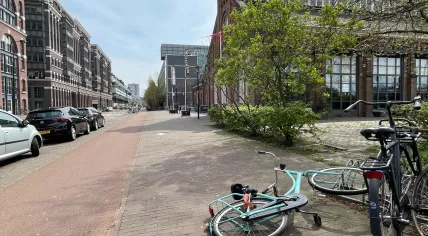 Scene of a shooting incident on Oostelijke Handelskade in Amsterdam, 27 April 2023