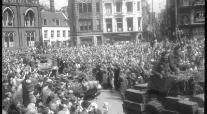 Amsterdam celebrate WWII liberation, 7 May 1945