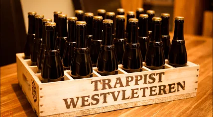 A crate of Trappist Westvleteren 12 beer from the St. Sixtus Abbey in Belgium. 21 June 2014