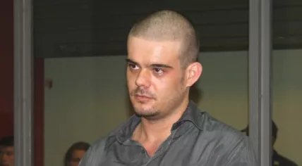 Joran van der Sloot during a court hearing in Peru regarding accusations he robbed and killed Stephany Flores Ramírez. January 2012