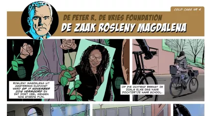 Comic strip about the murder of Rosleny Magdalena in Amsterdam on 17 November 2016