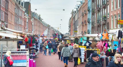 Albert Cuyp market in Amsterdam