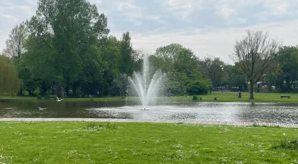 The fountain in the Oosterpark in Amsterdam. 12 May 2023