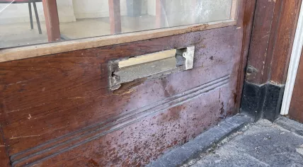 Explosion damaged a Suri-Change branch on  Eerste van Swindenstraat in Amsterdam Oost, 24 May 2023