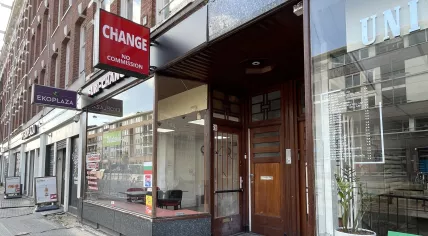 Explosion damaged a Suri-Change branch on  Eerste van Swindenstraat in Amsterdam Oost, 24 May 2023