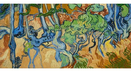 Tree Roots, Auvers-sur-Oise, an 1890 oil painting by Vincent van Gogh