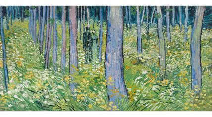 Undergrowth with Two Figures, an 1890 oil painting by Vincent van Gogh