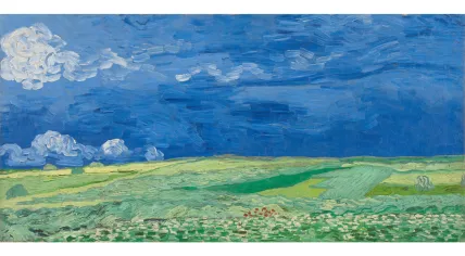 Wheatfield under Thunderclouds, Auvers-sur-Oise, an 1890 oil painting by Vincent van Gogh