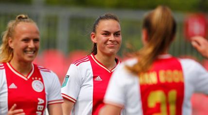 Ajax Women after winning the Eredivise Women's Cup, 7 May 2023