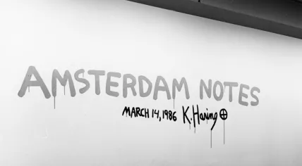 Amsterdam Notes signed by Keith Haring, 1986
