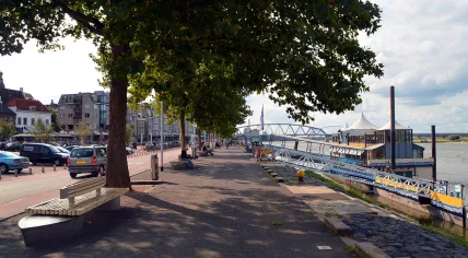 The Waalkade in Nijmegen's Benedenstad