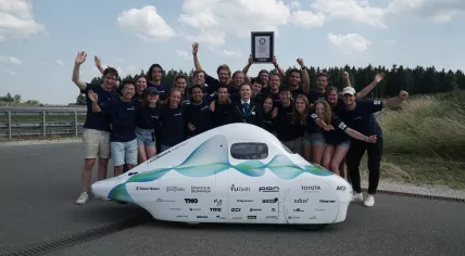 Eco-Runner Team Delft celebrates Guinness World Records