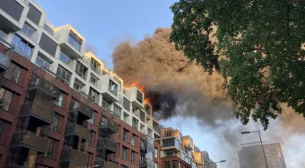 Fire in an apartment complex on Joan Muyskenweg in Amsterdam, 3 June 2023