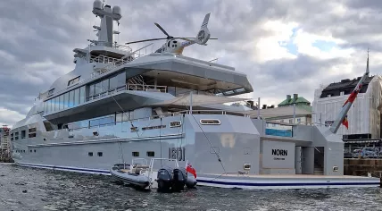 The luxury yacht Norn in Stockholm, Sweden
