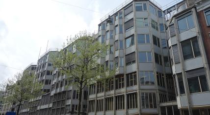 P.C. Hoofthuis, which houses the language departments of the Faculty of Humanities at the University of Amsterdam, April 2018.