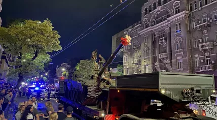 Yevgeny Prigozhin's military mutiny in Rostov-on-Don on 24 June 2023