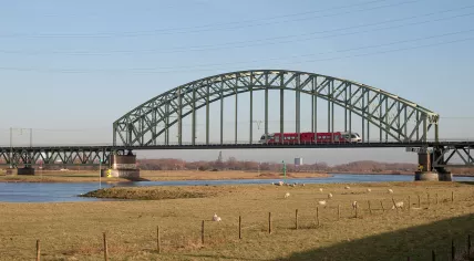 Railway bridge over the Nederrijn at Oosterbeek