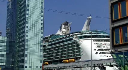 Cruise ship Navigator of the Seas at Passenger Terminal Amsterdam