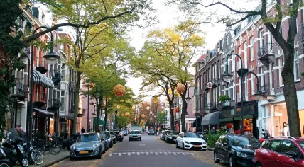 Cars parked in Amsterdam