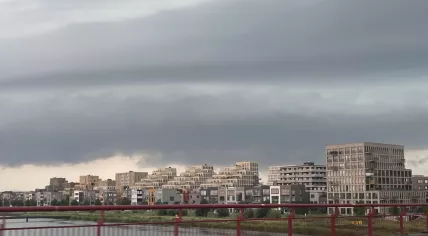 Storm clouds over Amsterdam Noord, 9 July 2023