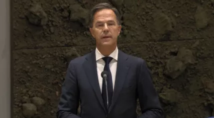 Mark Rutte (VVD) announcing his intention to leave politics at the start of a parliamentary debate on the collapse of the Rutte IV Cabinet, 10 July 2023