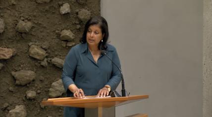 Mariëlle Paul during a debate in the Tweede Kamer on 23 May 2023