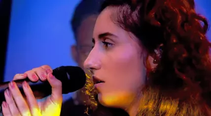 The Dutch singer Naaz in 2017.