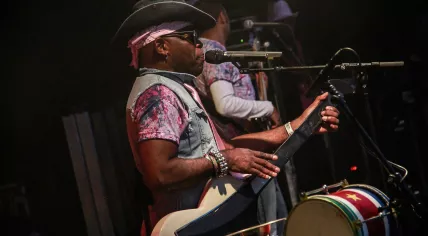 Perfomer Trafassi during Pink Kwaku Summer Festival 2015.