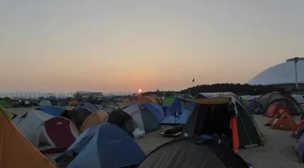 Tents pitched at a previous edition of the World Scout Jamboree