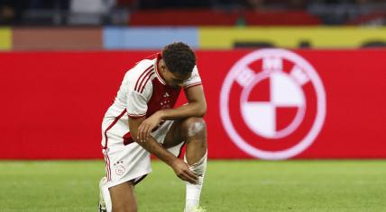 Devyne Rensch of Ajax during the UEFA Europa League play-offs match between Ajax Amsterdam and PFC Ludogorets in the Johan Cruijff ArenA on 31 august 2023 in Amsterdam, Netherlands.