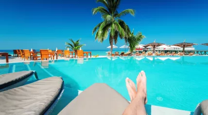 Tropical island resort