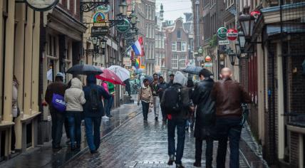 A rainy day in Amsterdam