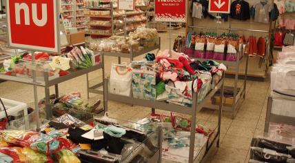 Interior of a HEMA store