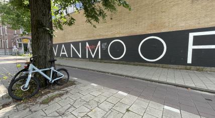 The VanMoof flagship store in Amsterdam, 14 August 2023