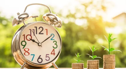 An alarm clock suggesting it's time for growth and change