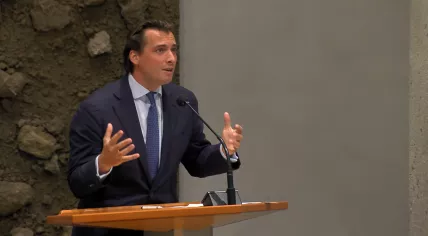 FvD leader Thierry Baudet during the parliamentary debate on the national budget for 2024, 20 September 2023