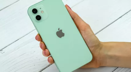 Iphone 12 in green color.