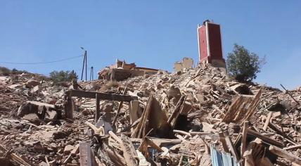 Earthquake impact in Douar Agadir Jamaa, Tizi N'Test commune, Taroudant Province, Morocco. 9 September 2023