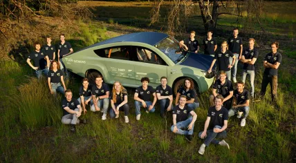 The team members of Solar Team Eindhoven.