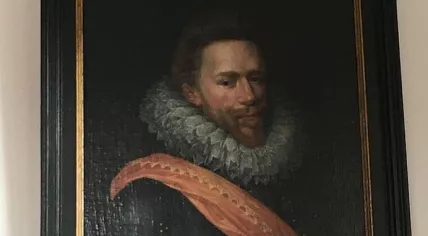 Portrait of Graaf Jan van Nassau stolen from the former town hall of Medemblik, September 2023.