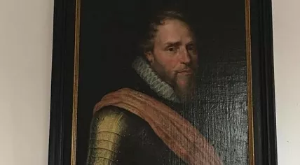 Portrait of Maurits van Oranje stolen from the former town hall of Medemblik, September 2023.