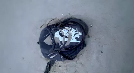Bag found by beachcomber Maarten Brugge on the beach in Texel on October 5, 2023.