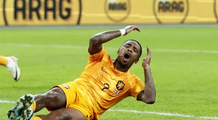 Steven Bergwijn of The Netherlands angry during the EK-Kwalificatie match in group B between Netherlands and France in the Johan Cruijff ArenA on 13 october 2023 in Amsterdam, Netherlands