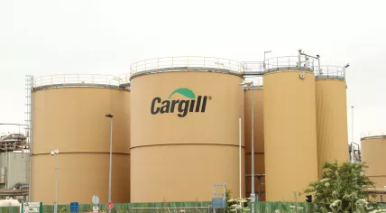 Cargill tanks in the port of Amsterdam