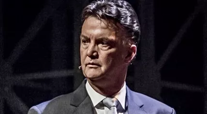Louis van Gaal at Congres in Beeld in Eindhoven in 2014